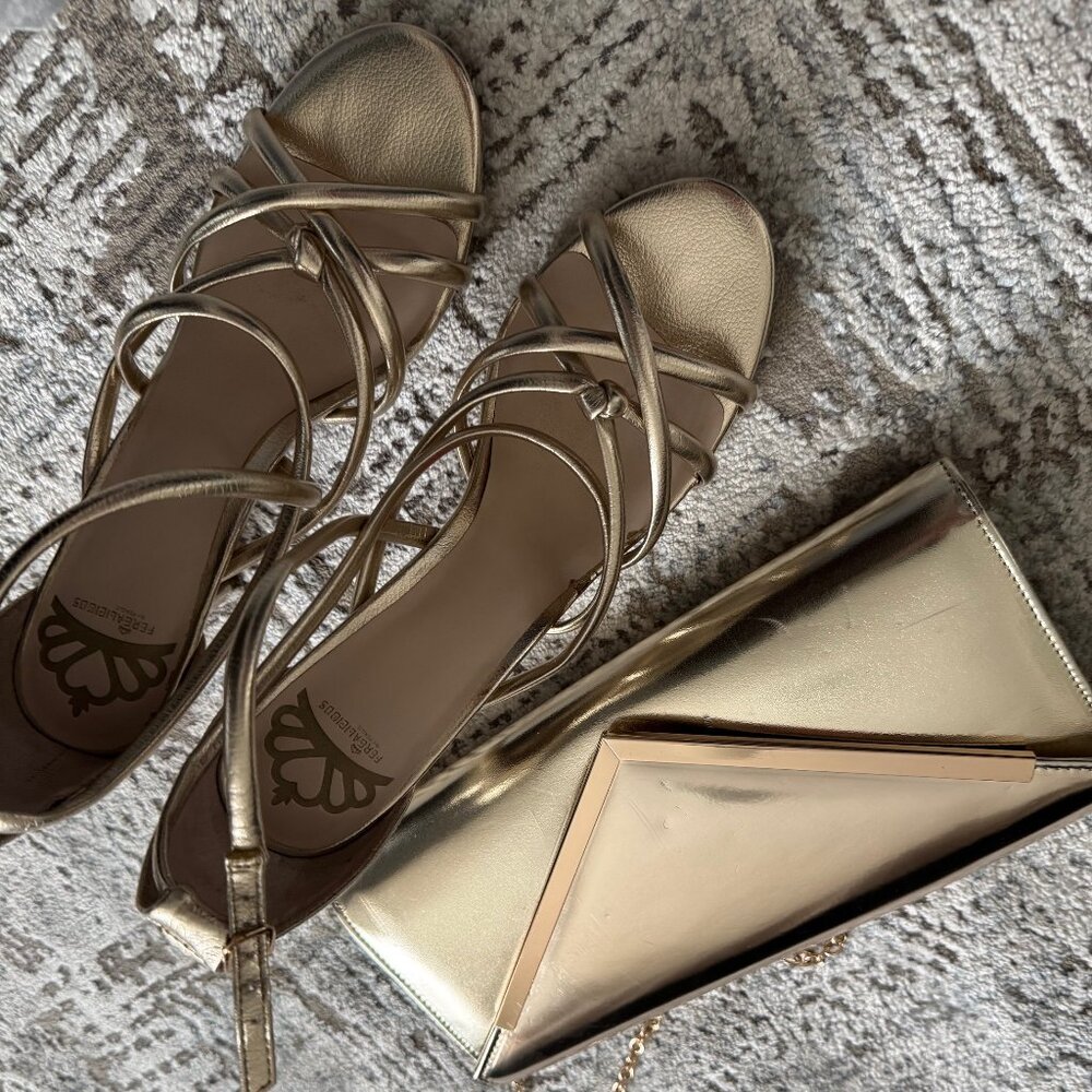 Sandals and purse